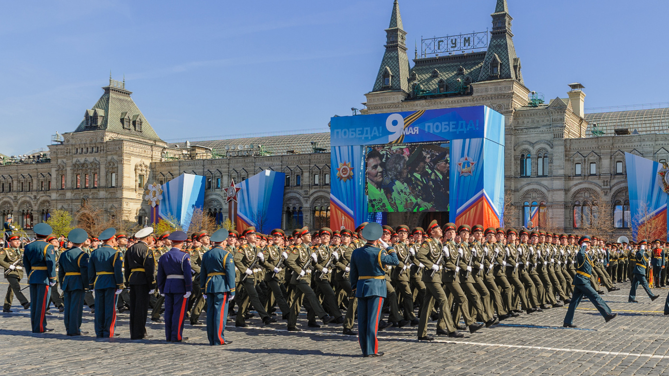 Обои отряд, Москва, городская площадь, площадь, город в разрешении 1366x768