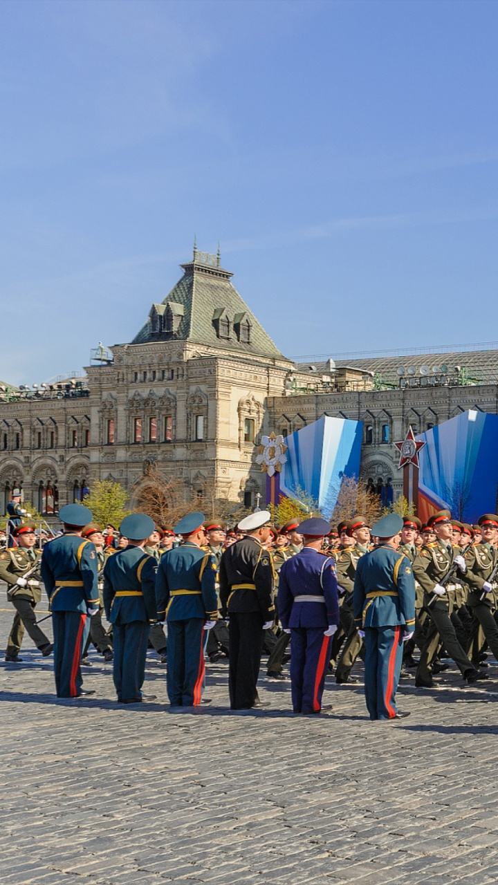 Обои отряд, Москва, городская площадь, площадь, город в разрешении 720x1280