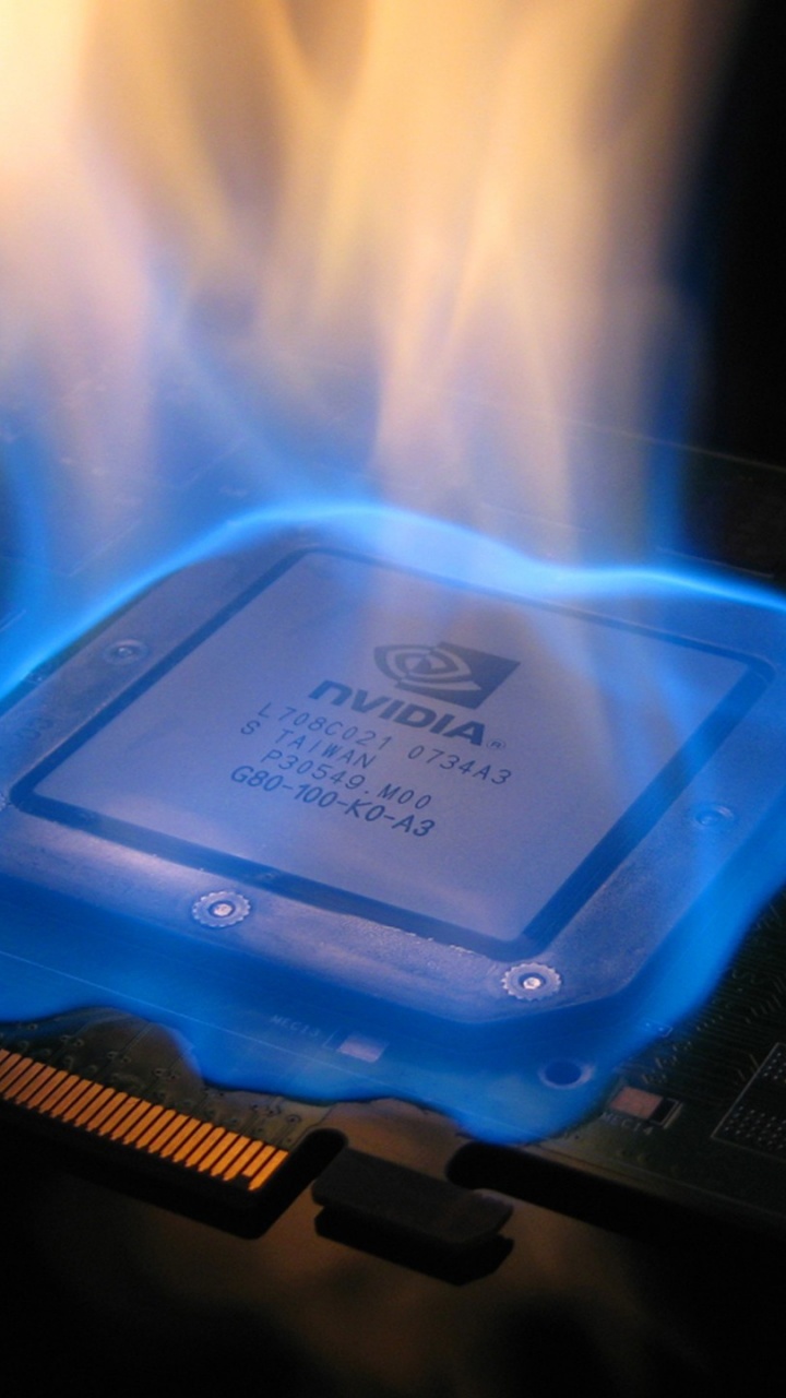 Обои nvidia, синий, свет, технологии, синий цвет в разрешении 720x1280