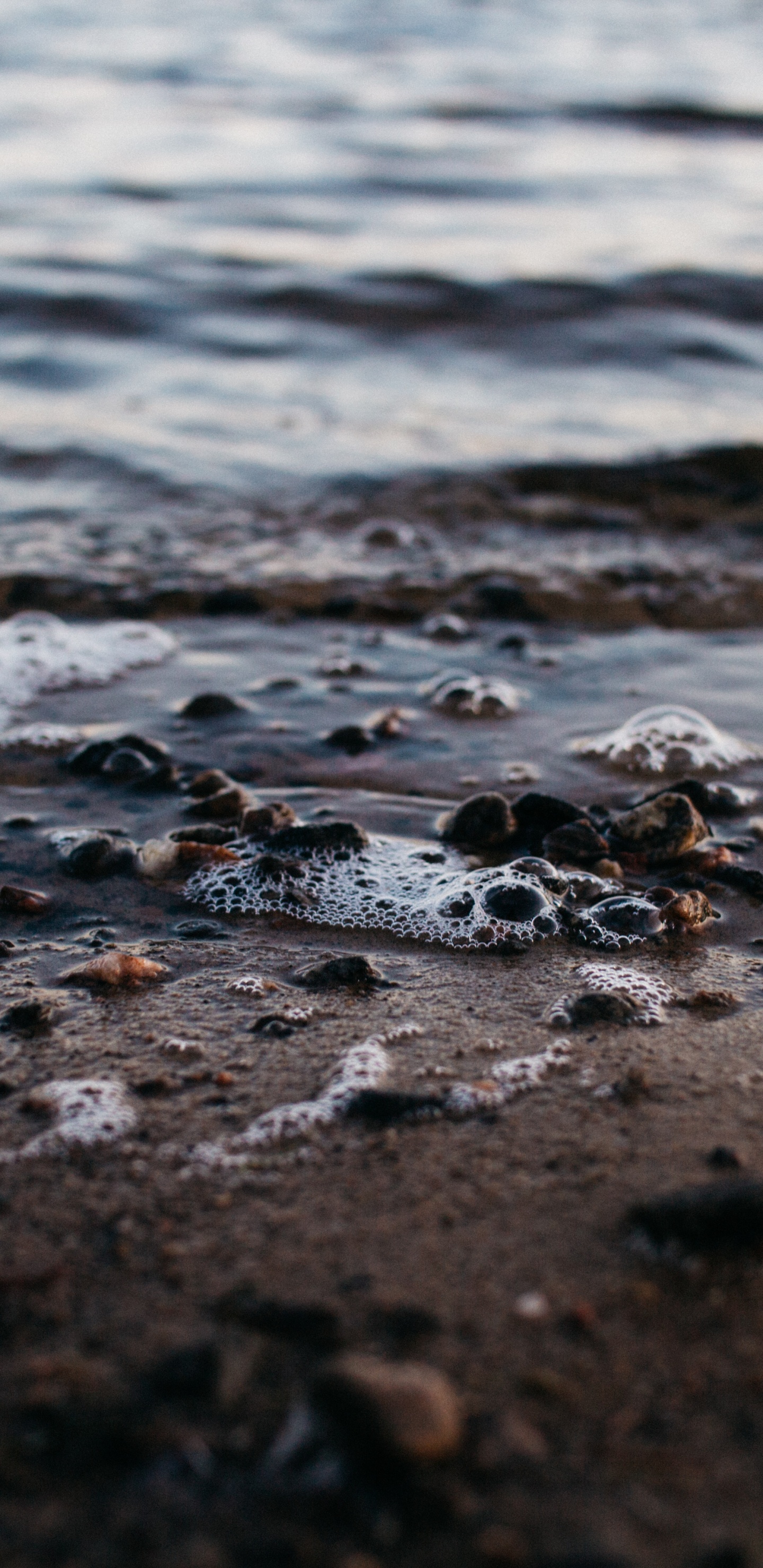 Обои вода, море, берег, волна, окружающая среда в разрешении 1440x2960