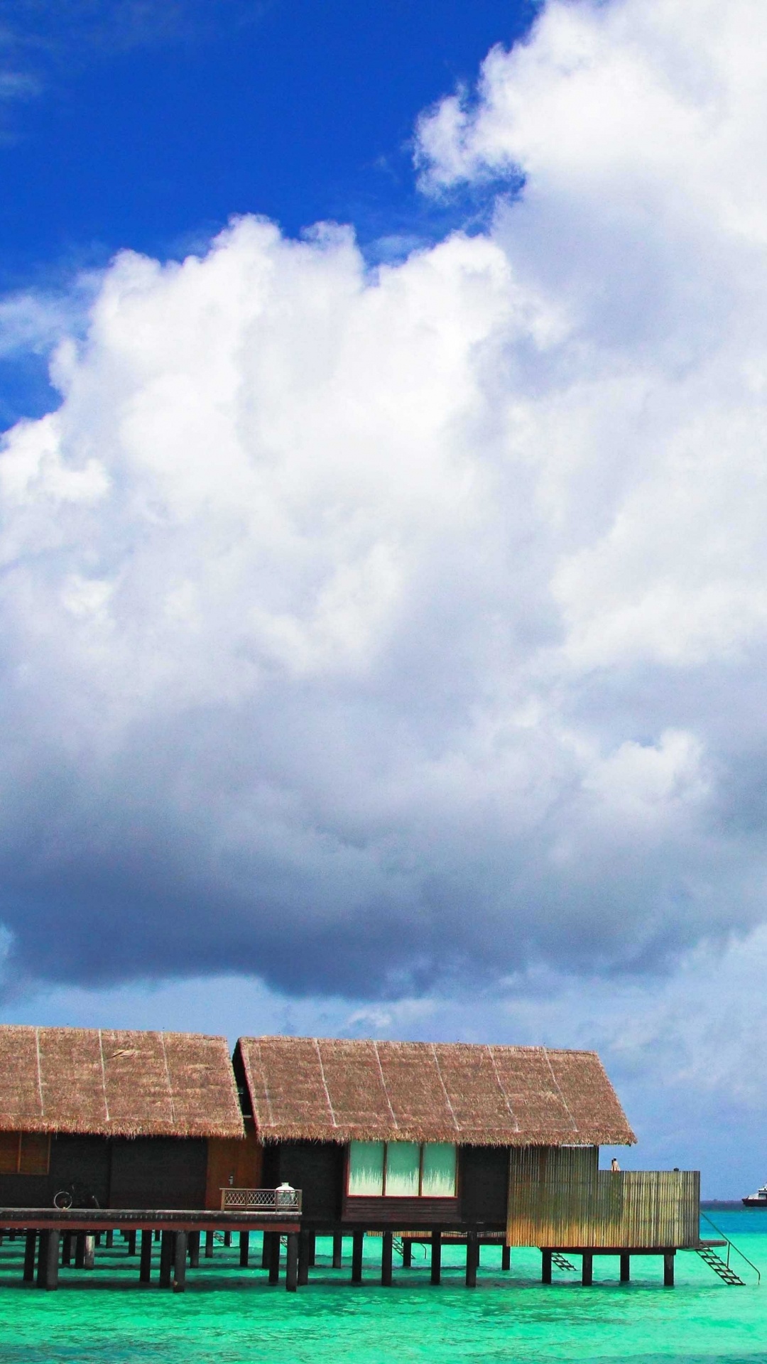 Обои Адду Атолл, море, облако, дневное время, океан в разрешении 1080x1920