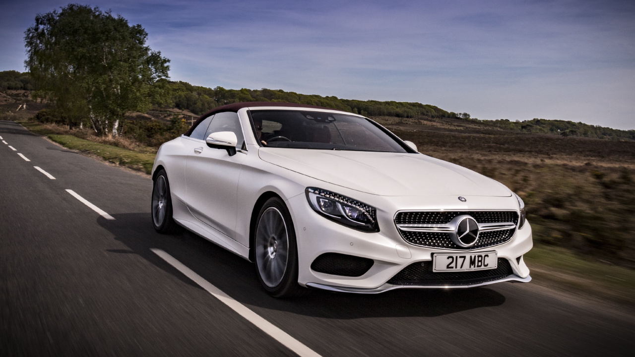 Обои авто, Кабриолет, Литые диски, обод, Мерседес Бенц S500 кабриолет в разрешении 1280x720