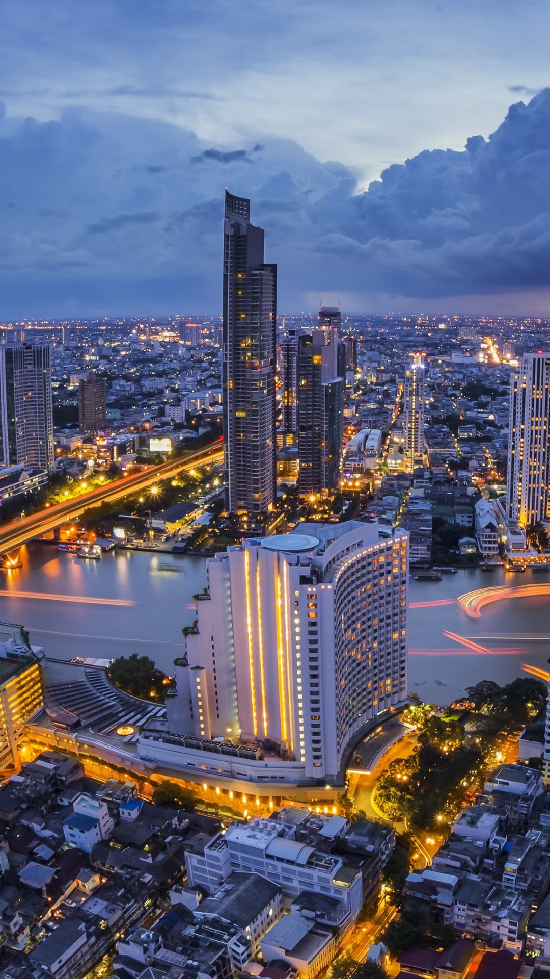 Обои городской пейзаж, город, городской район, метрополия, ориентир в разрешении 1080x1920