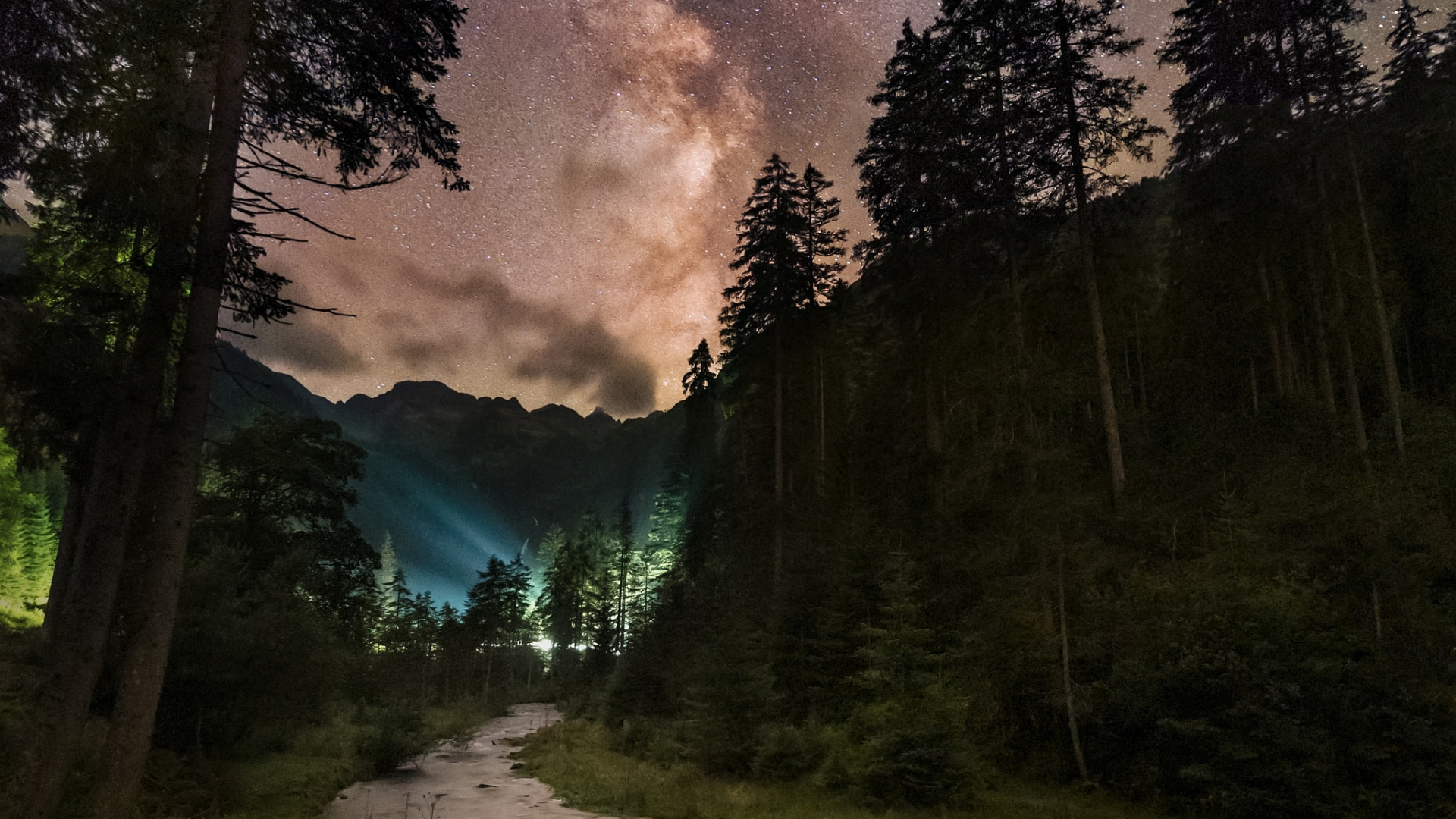 Обои Млечный Путь, Галактика, звезда, Астрономия, небесный объект в разрешении 1920x1080