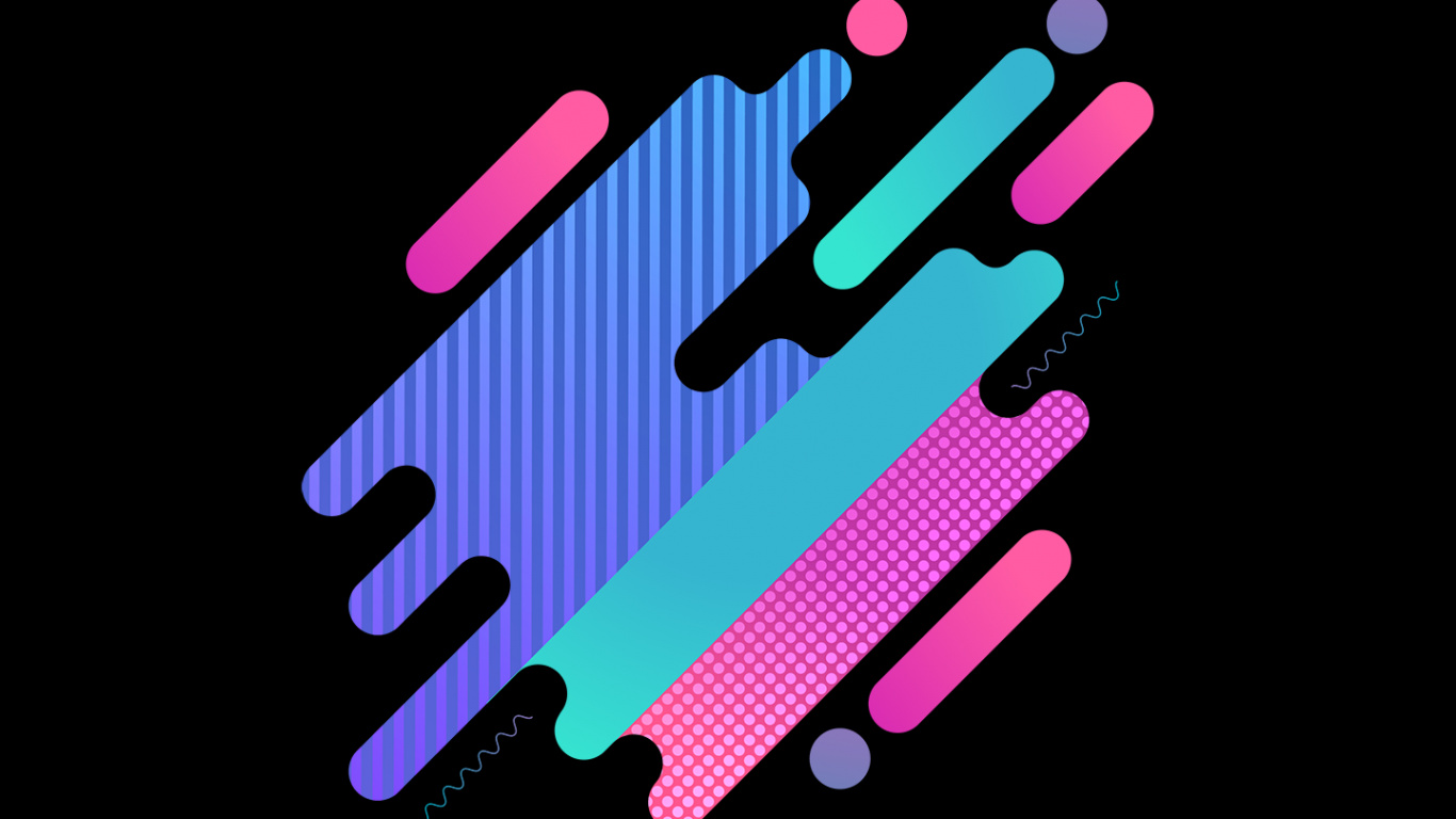 Обои амолед, OLED, яблоко, пурпурный цвет, розовый в разрешении 1366x768