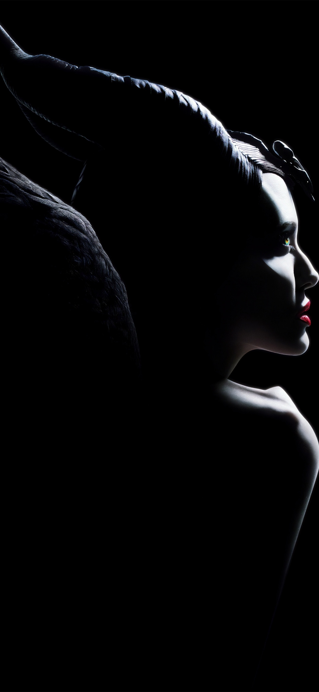 Обои Пагубный, черный, темнота, монохромный, арт в разрешении 1242x2688