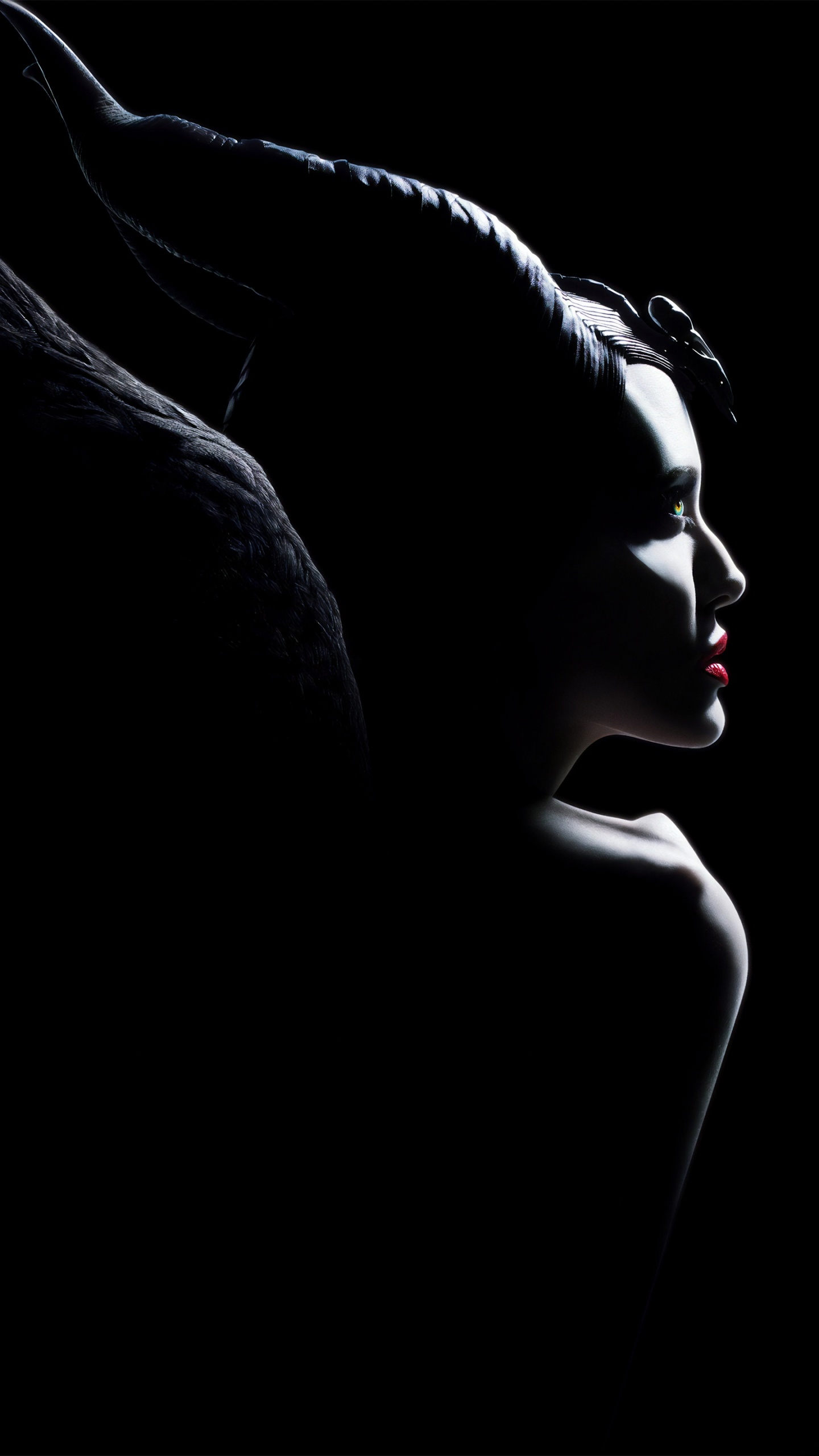 Обои Пагубный, черный, темнота, монохромный, арт в разрешении 1440x2560