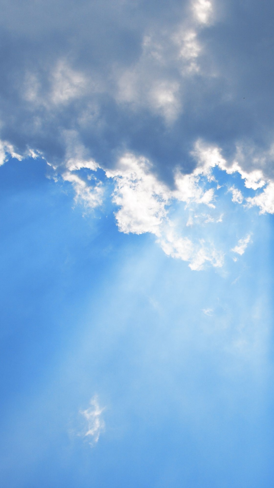 Обои облако, синий, дневное время, атмосфера, кучевое облако в разрешении 1080x1920