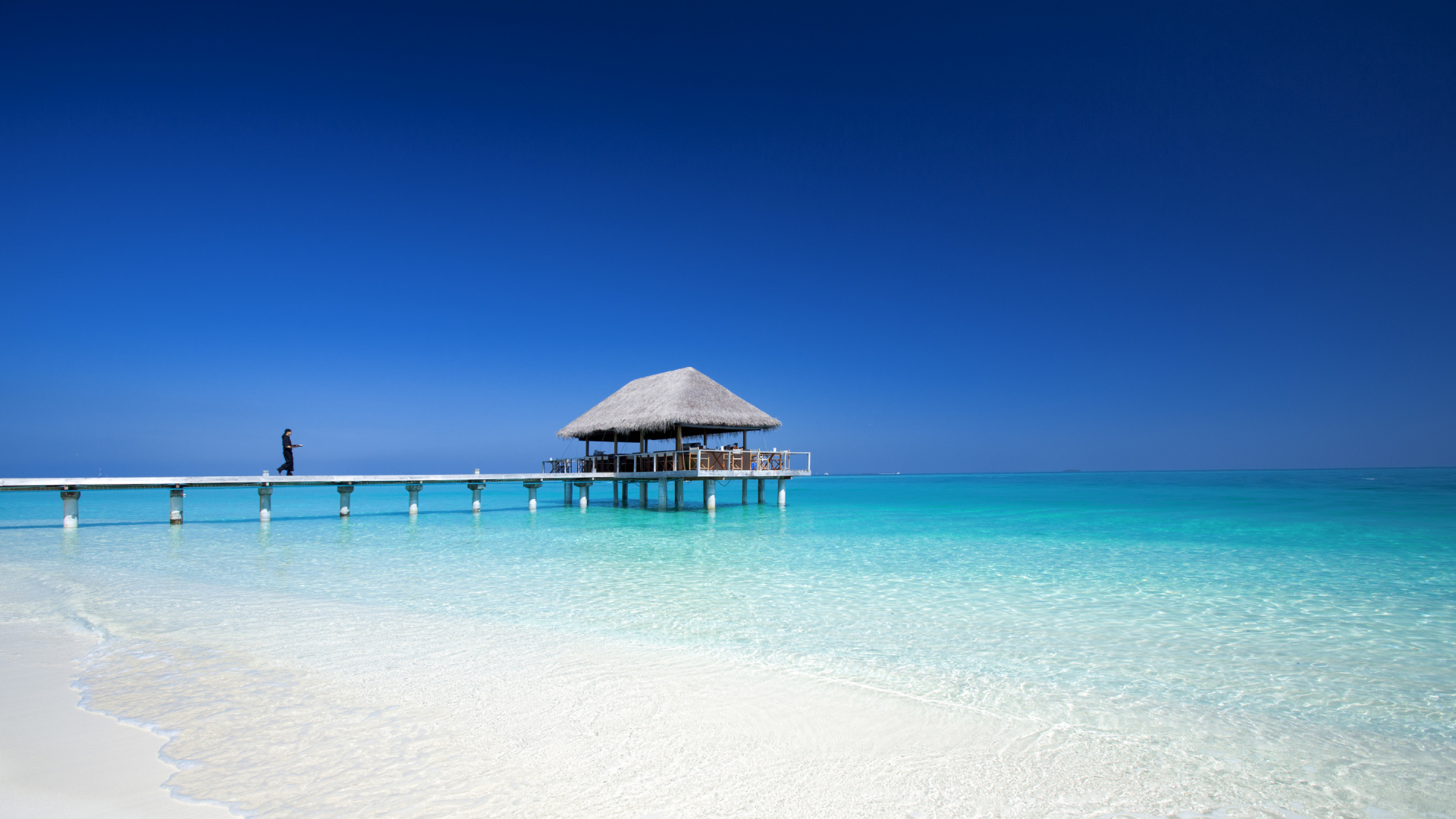 Обои море, океан, Карибский бассейн, пляж, лазурный в разрешении 1920x1080