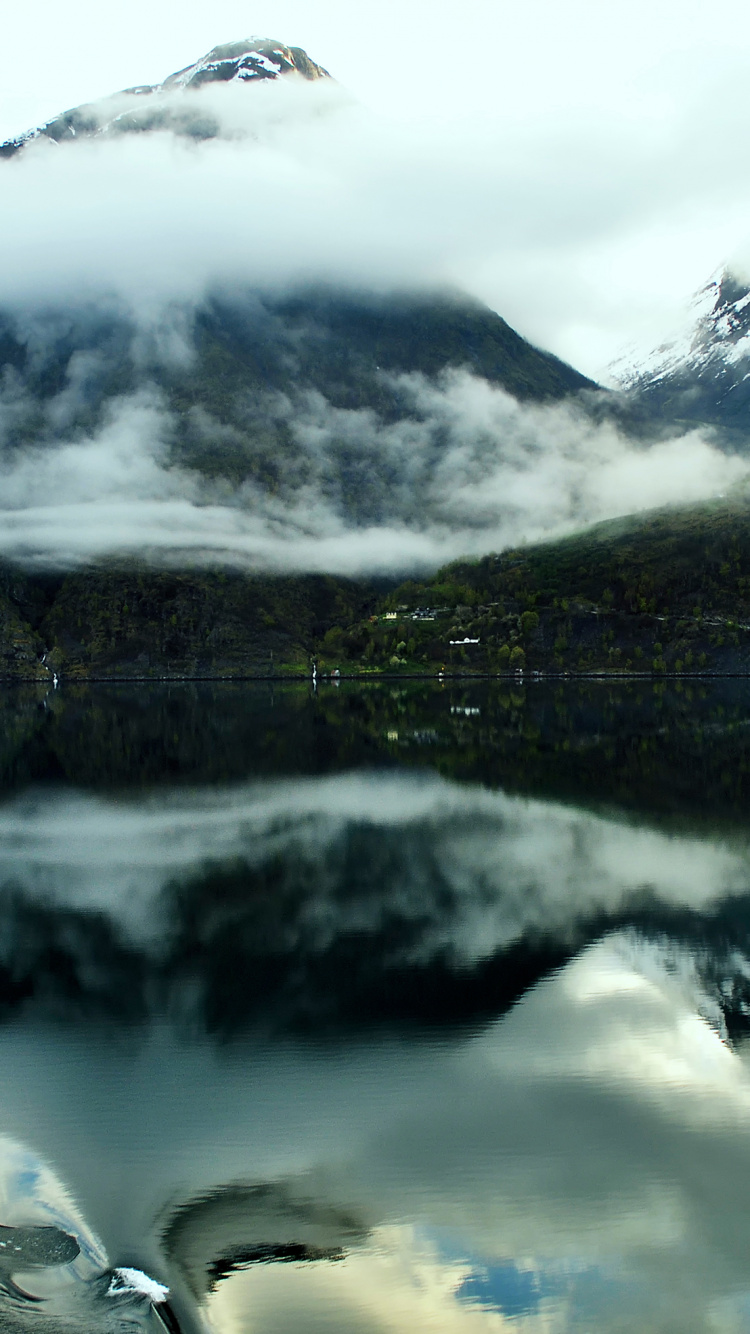 Обои Гранд титон, реки, гора, оксбоу бенд, природа в разрешении 750x1334