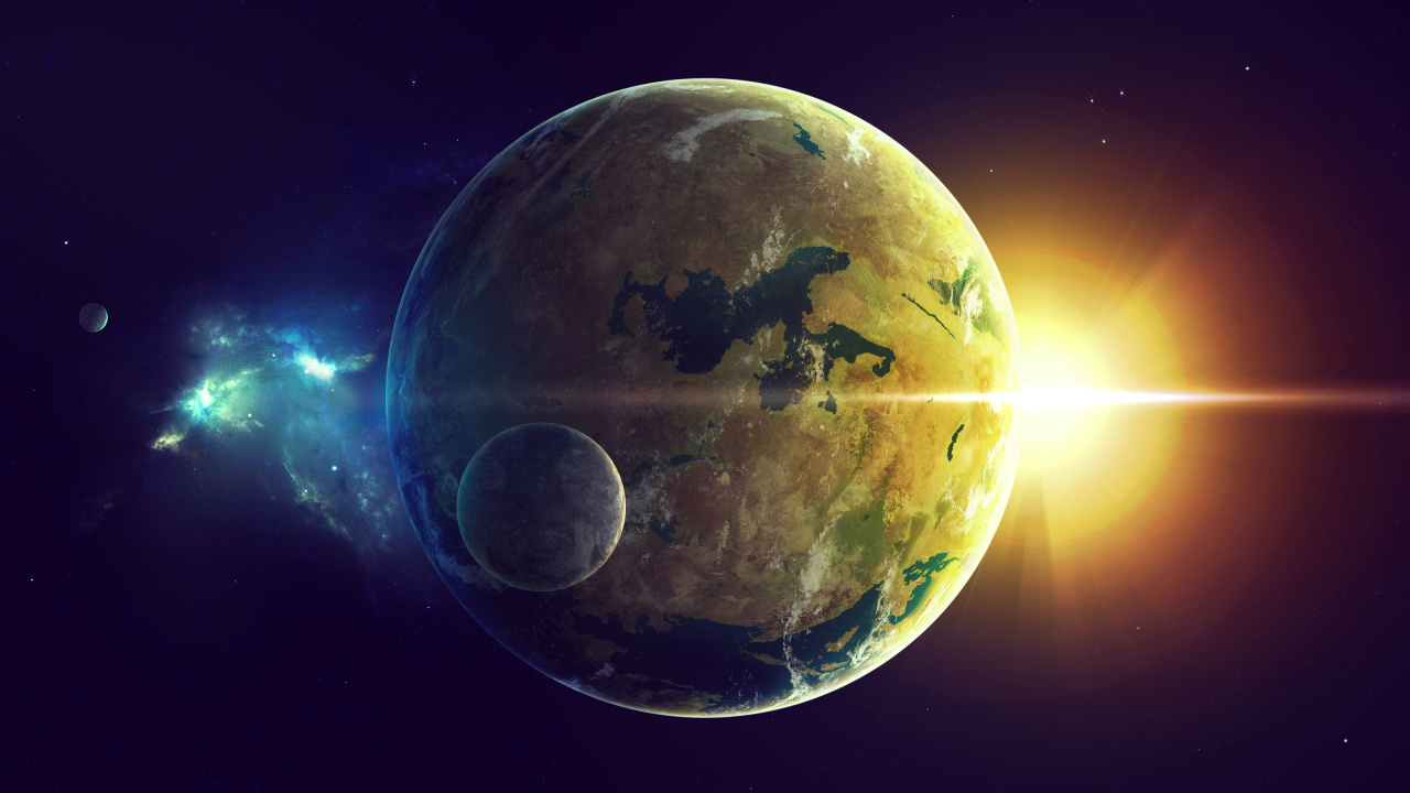 Обои земля, планета, космос, Солнечная система, астрономический объект в разрешении 1280x720