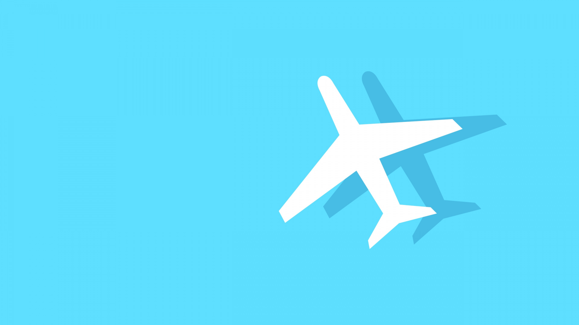 Обои синий, воздушное путешествие, авиаперелеты, крыло, синий цвет в разрешении 1920x1080