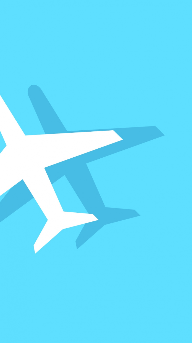 Обои синий, воздушное путешествие, авиаперелеты, крыло, синий цвет в разрешении 750x1334