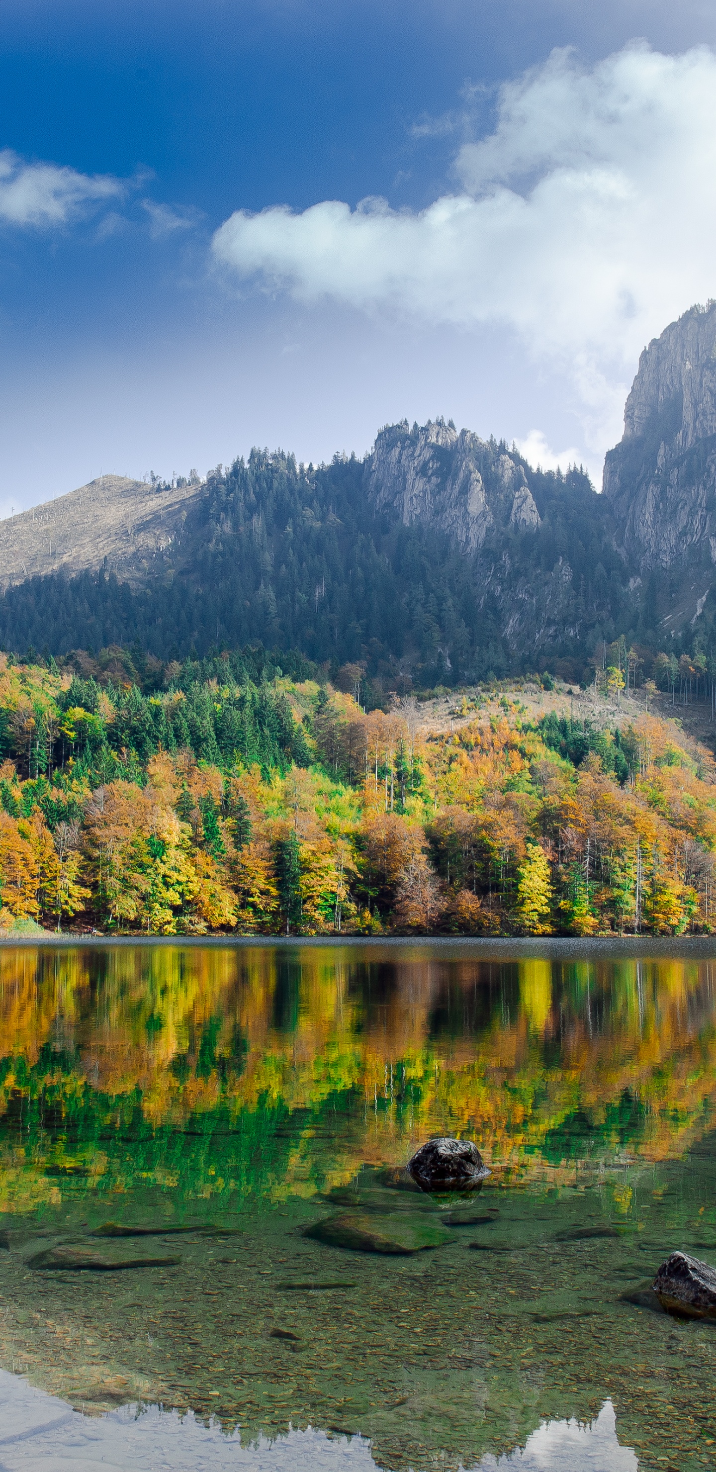 Обои природа, пейзаж, природный заповедник, вода, облако в разрешении 1440x2960