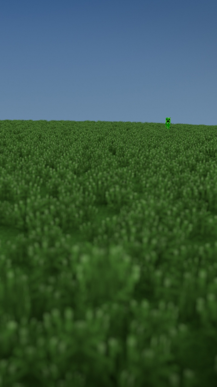 Обои майнкрафт, ползучее растение, сенокосное угодье, поле, урожай в разрешении 720x1280