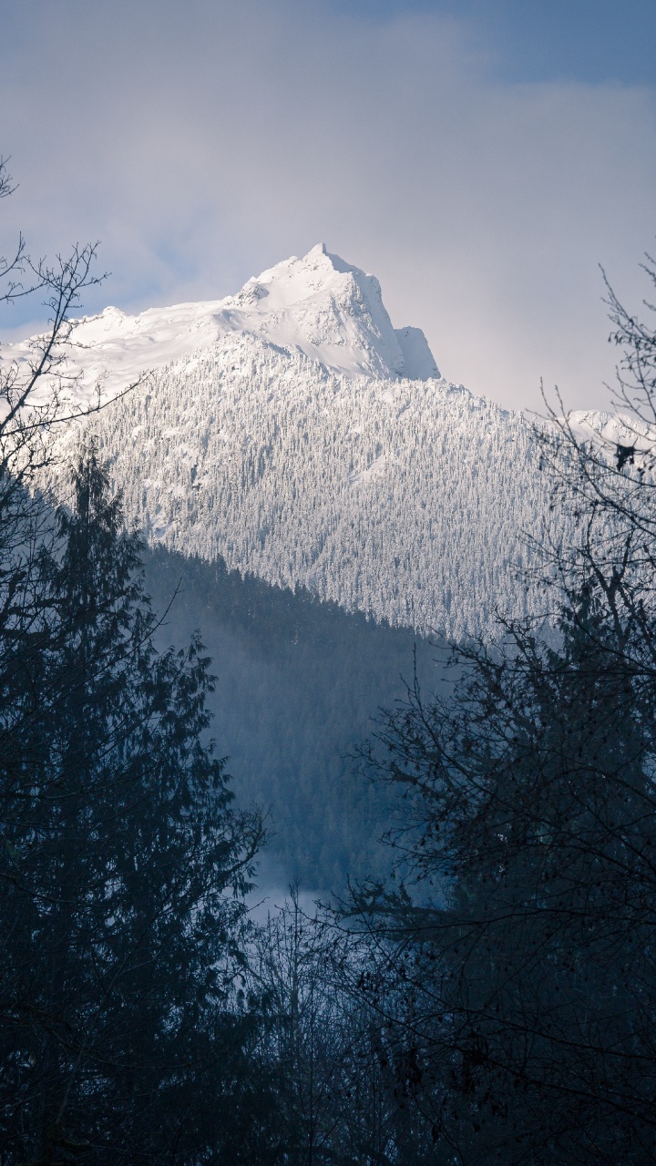 Обои солнечный свет, снег, гора, горный рельеф, пейзажи гор в разрешении 720x1280