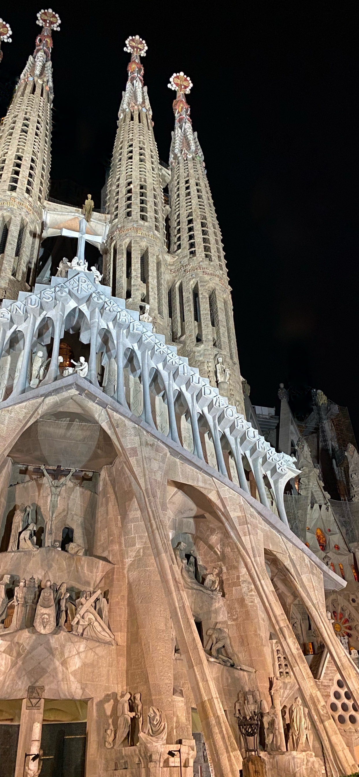 Обои Барселона, Испания, ориентир, средневековая архитектура, собор в разрешении 1242x2688