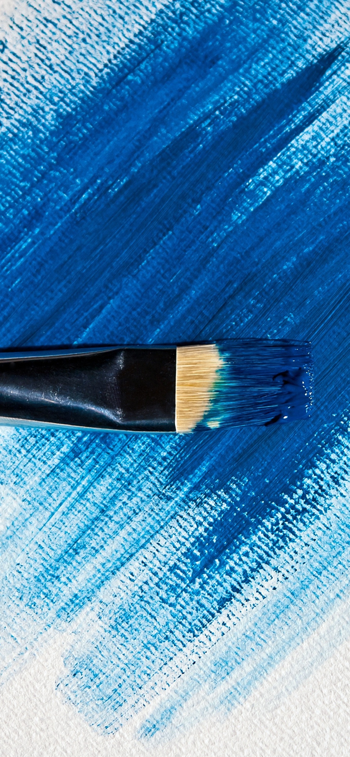 Обои кисть, живопись, цвет, синий, акварельные краски в разрешении 1125x2436