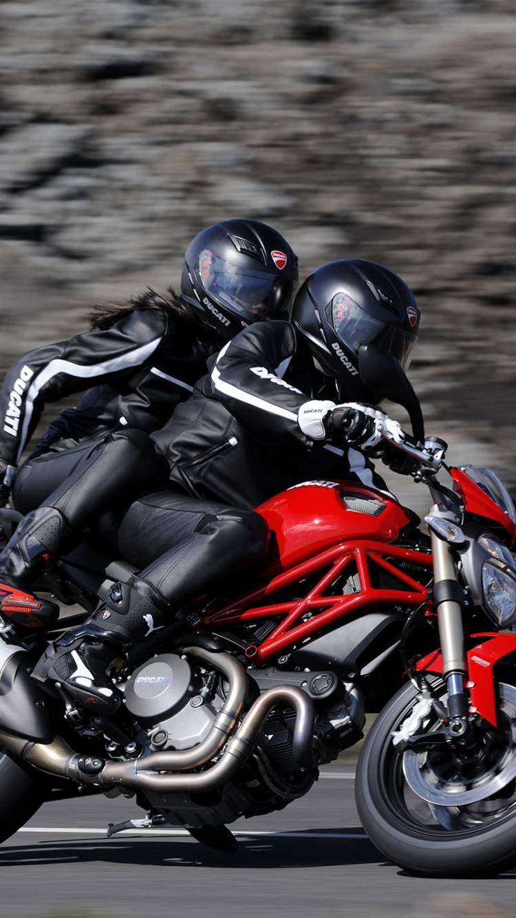 Обои мотоцикл, ducati, Дукати Монстр 1100 EVO, мотоспорт, авто в разрешении 750x1334