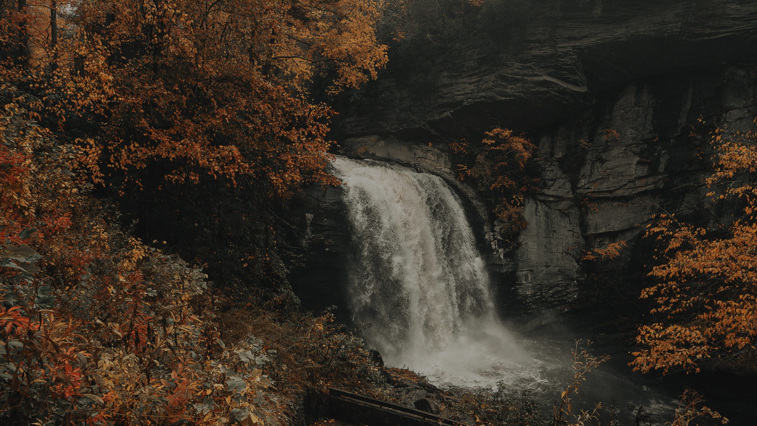 Обои водоем, водопад, природа, вода, природный ландшафт в разрешении 2560x1440