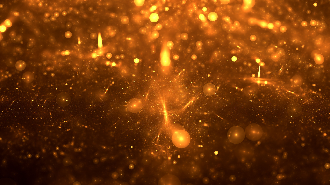 Обои космическое пространство, сияние, коричневый цвет, туманность, иллюстрация в разрешении 1366x768