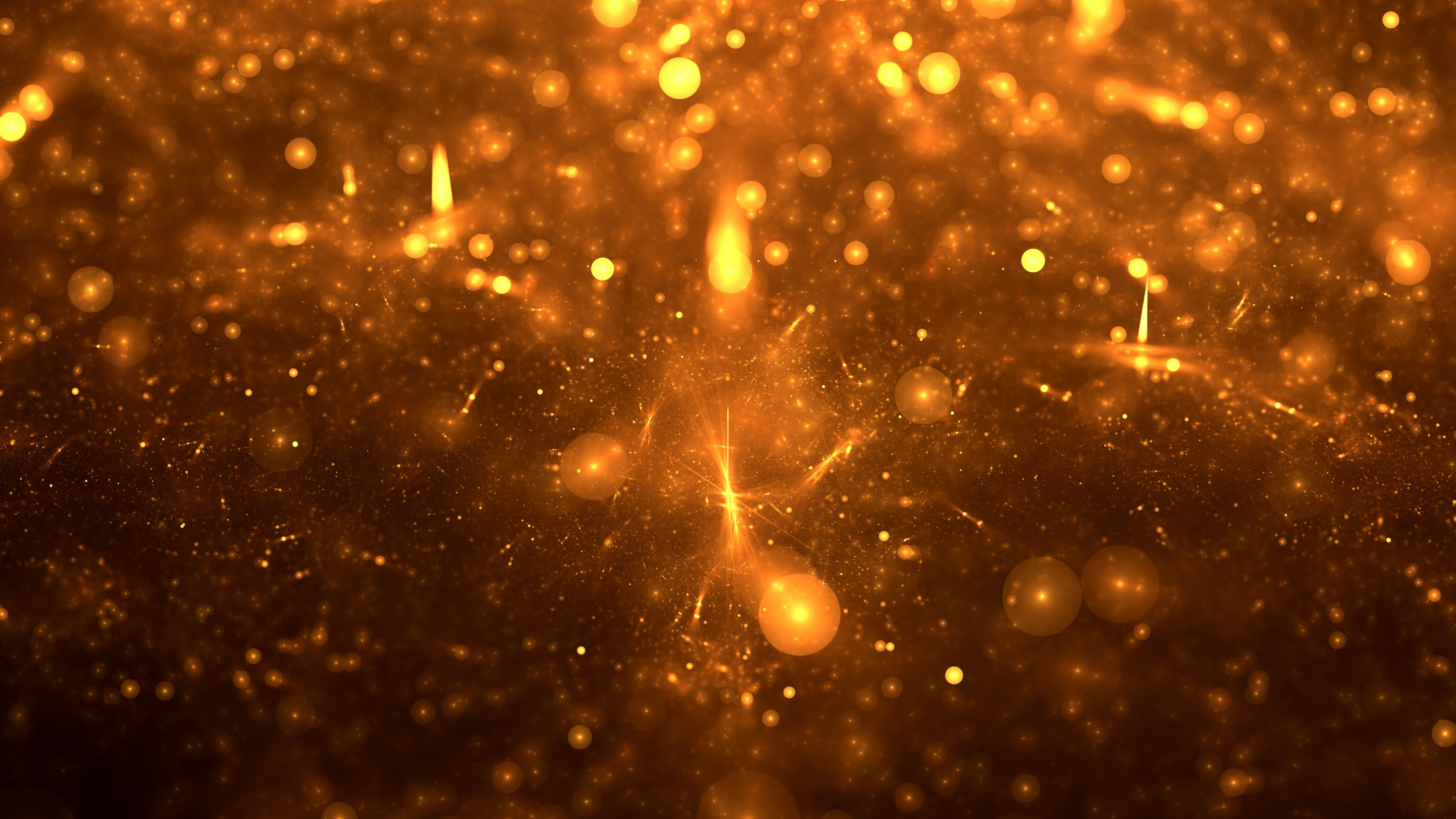 Обои космическое пространство, сияние, коричневый цвет, туманность, иллюстрация в разрешении 3840x2160