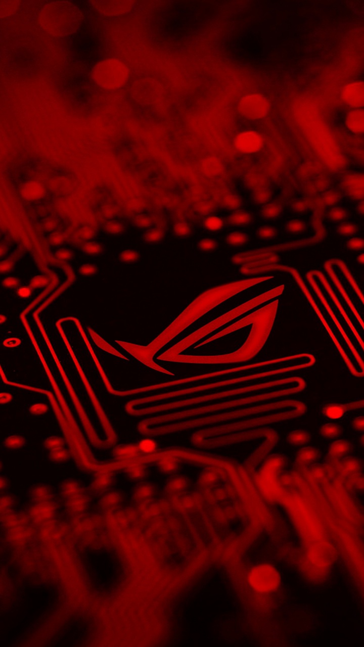 Обои красный цвет, электроника, узор, дизайн, технологии в разрешении 720x1280