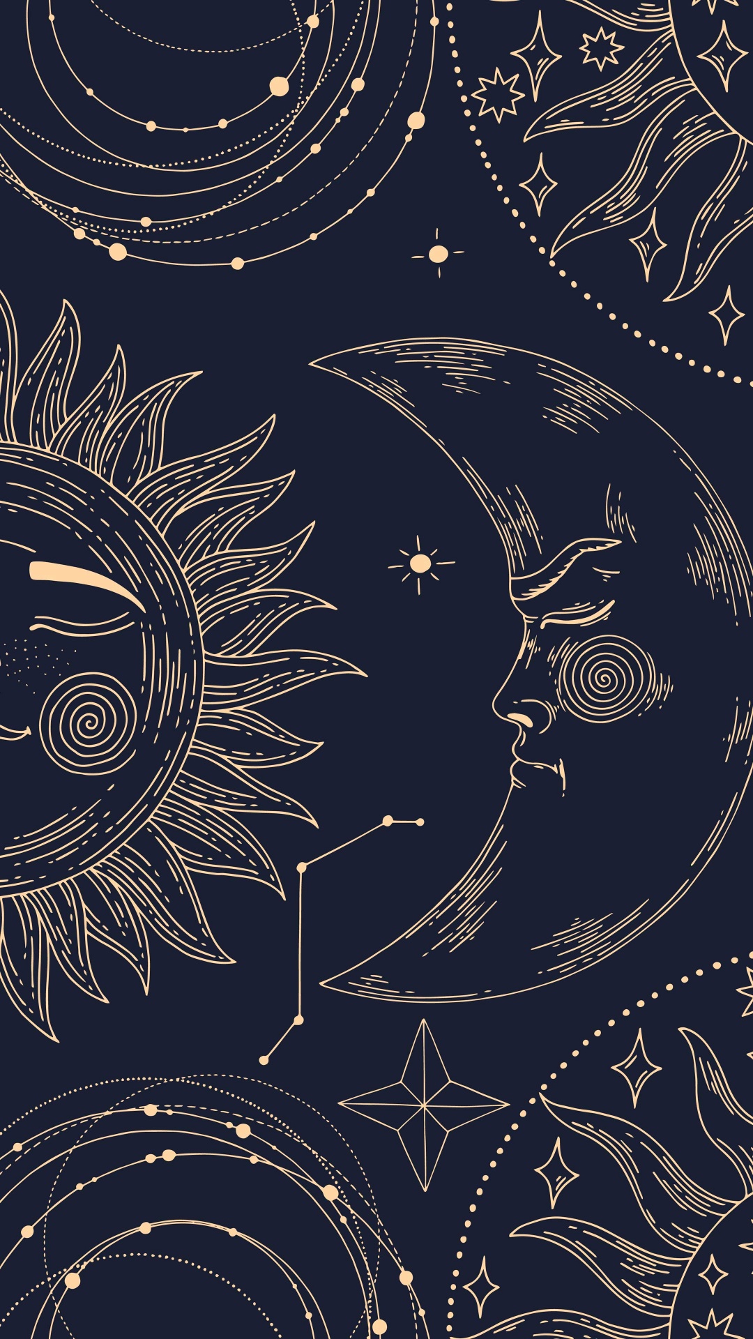 Обои узор, дизайн, черный, арт, круг в разрешении 1080x1920