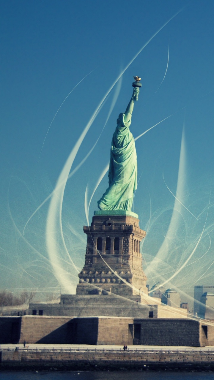 Обои ориентир, небоскреб, городской пейзаж, вышка, вид на достопримечательность в разрешении 720x1280