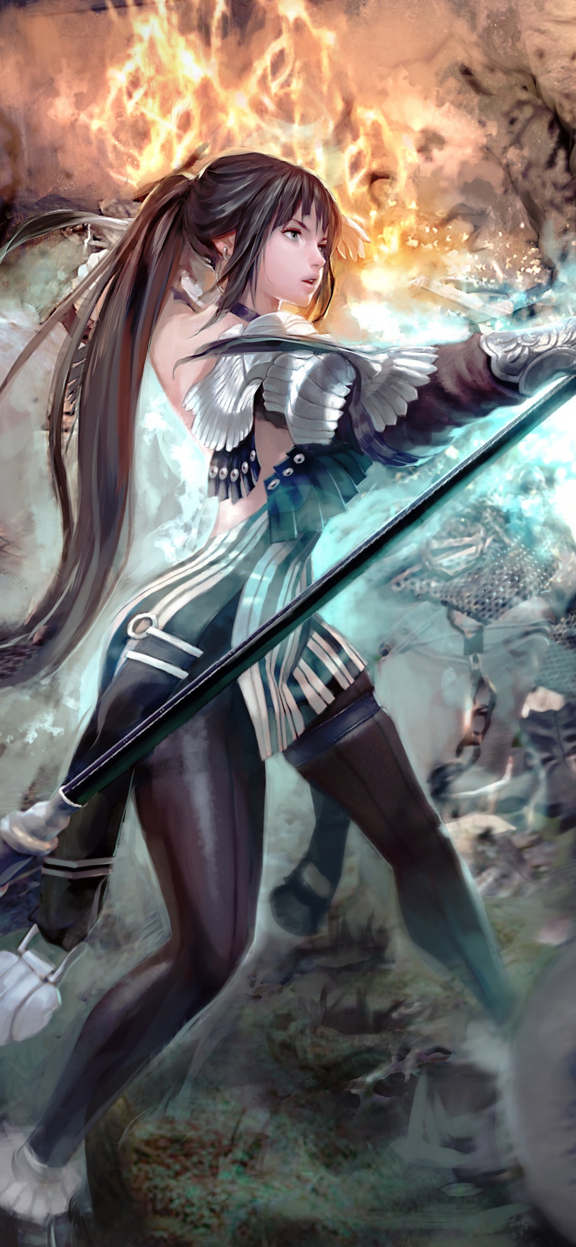 Обои мифология, аниме, вымышленный персонаж в разрешении 1125x2436