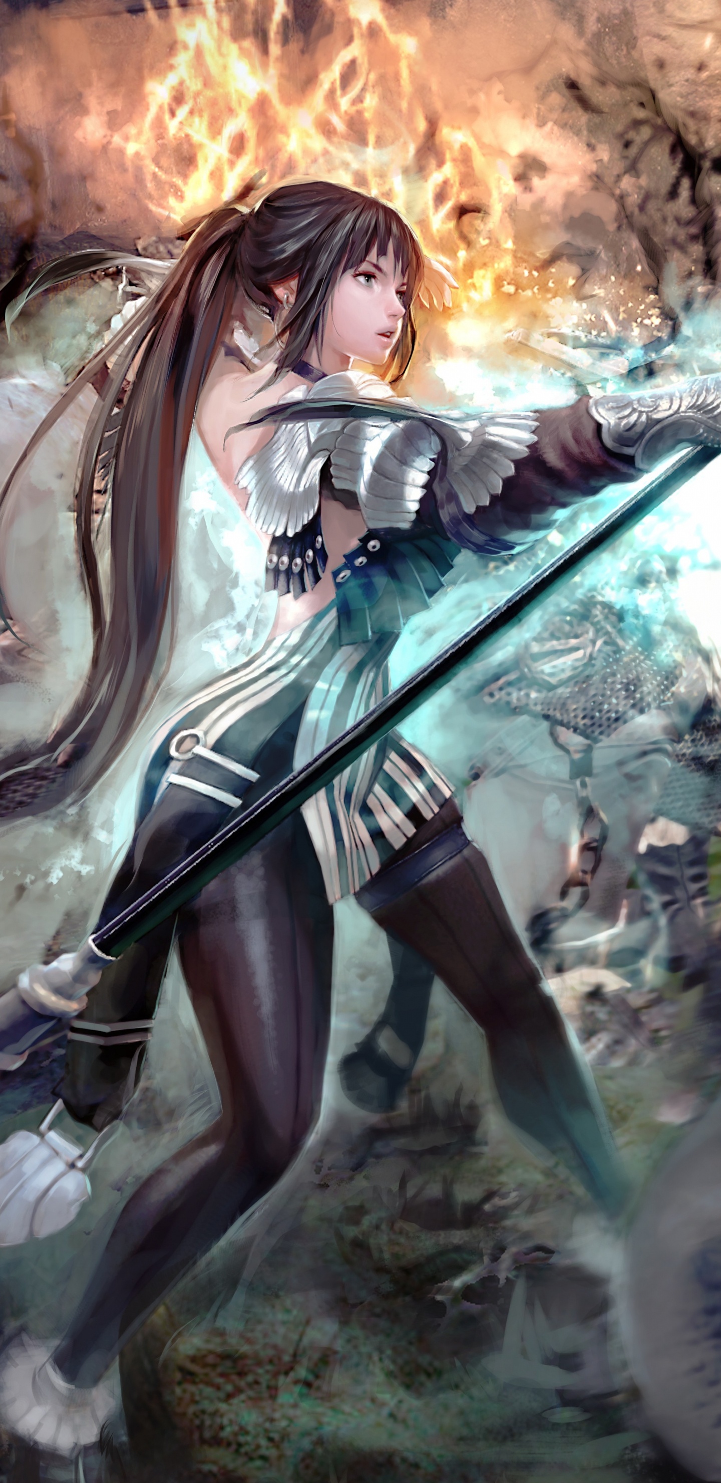 Обои мифология, аниме, вымышленный персонаж в разрешении 1440x2960