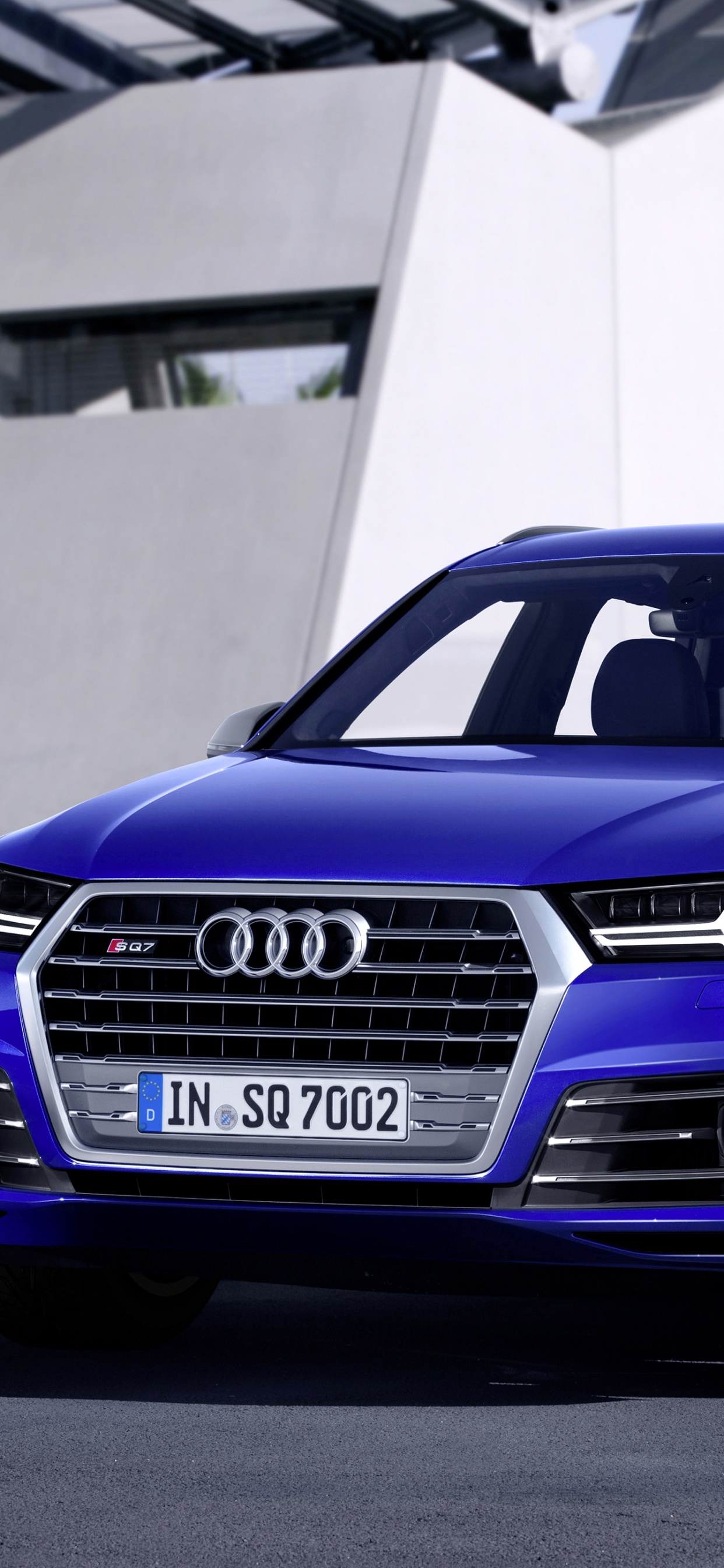 Обои audi sq7, авто, audi, семейный автомобиль, колесо в разрешении 1242x2688