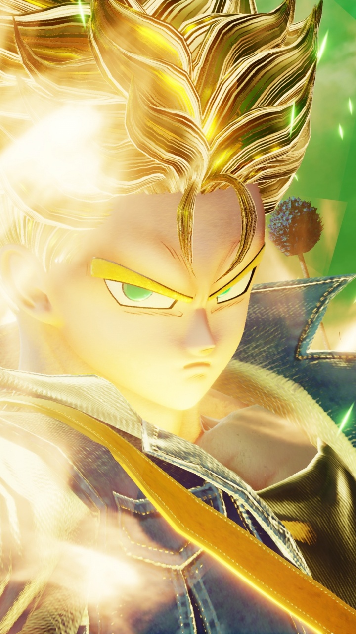 Обои Прыжок Силы, транки, Ренджи абараю, Жемчуг дракона, аниме в разрешении 720x1280