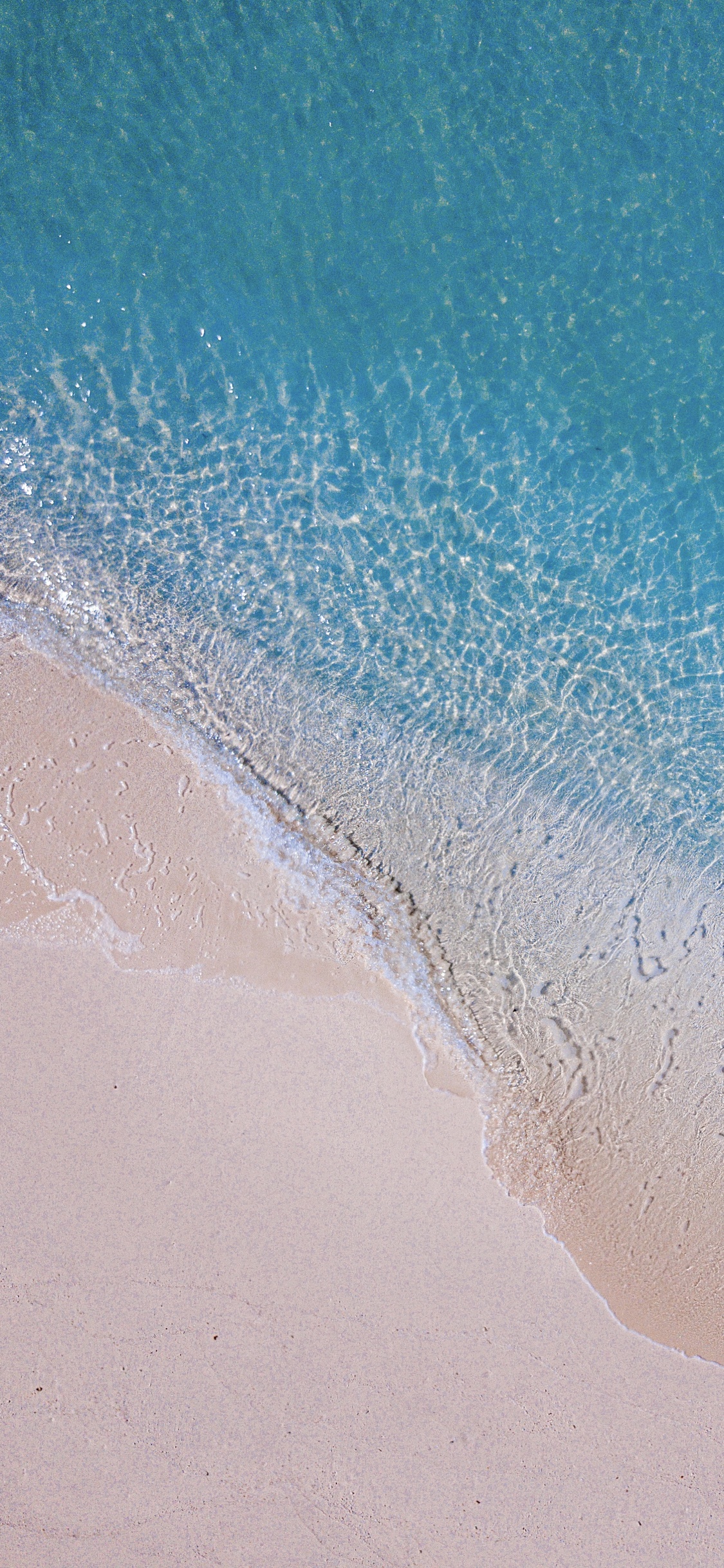 Обои вода, океан, песок, волна, море в разрешении 1125x2436