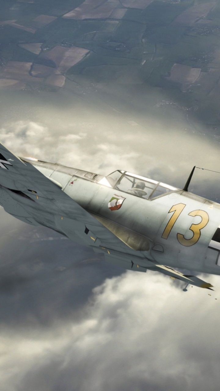 Обои Мессершмитт bf 109, мессершмитт, Мессершмитт bf 110, самолеты, авиация в разрешении 720x1280