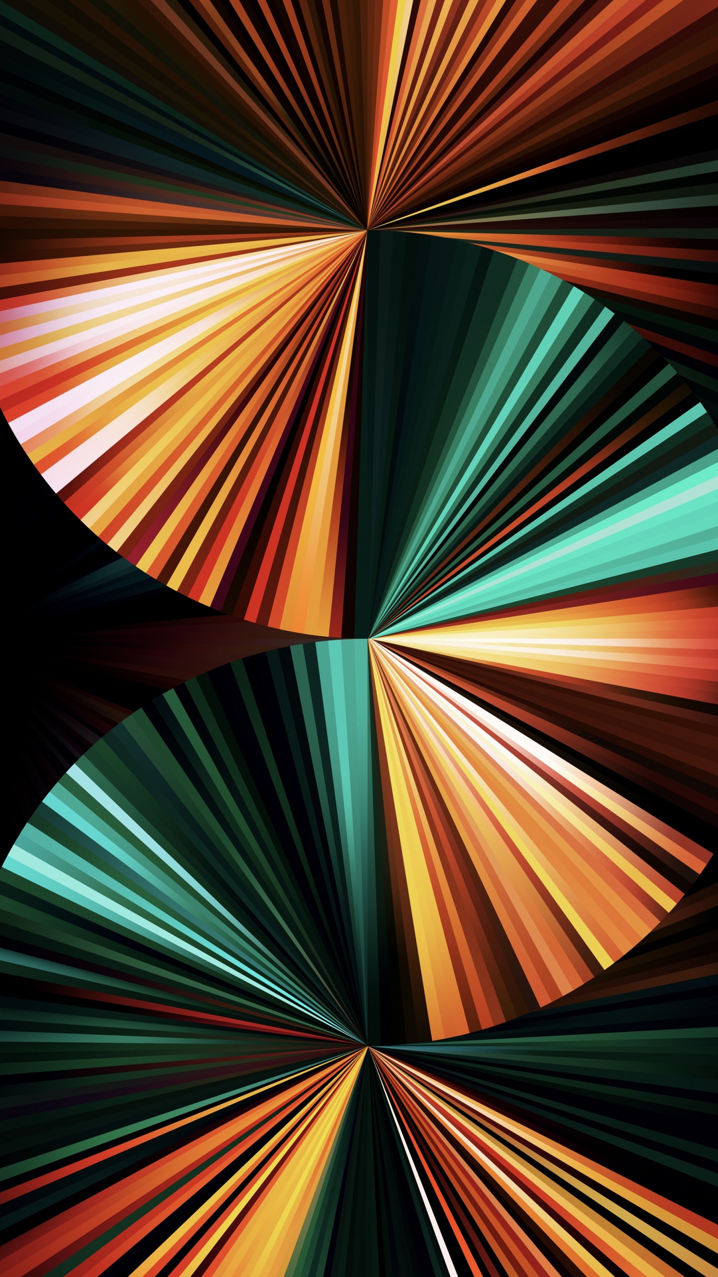 Обои iPad Pro 12.9″ dark green fan в разрешении 1440x2560