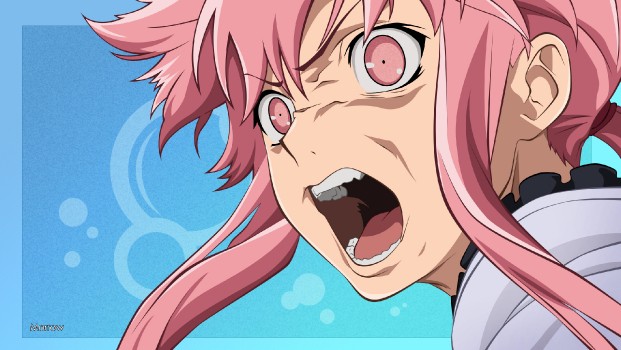 Screaming anime messy cute