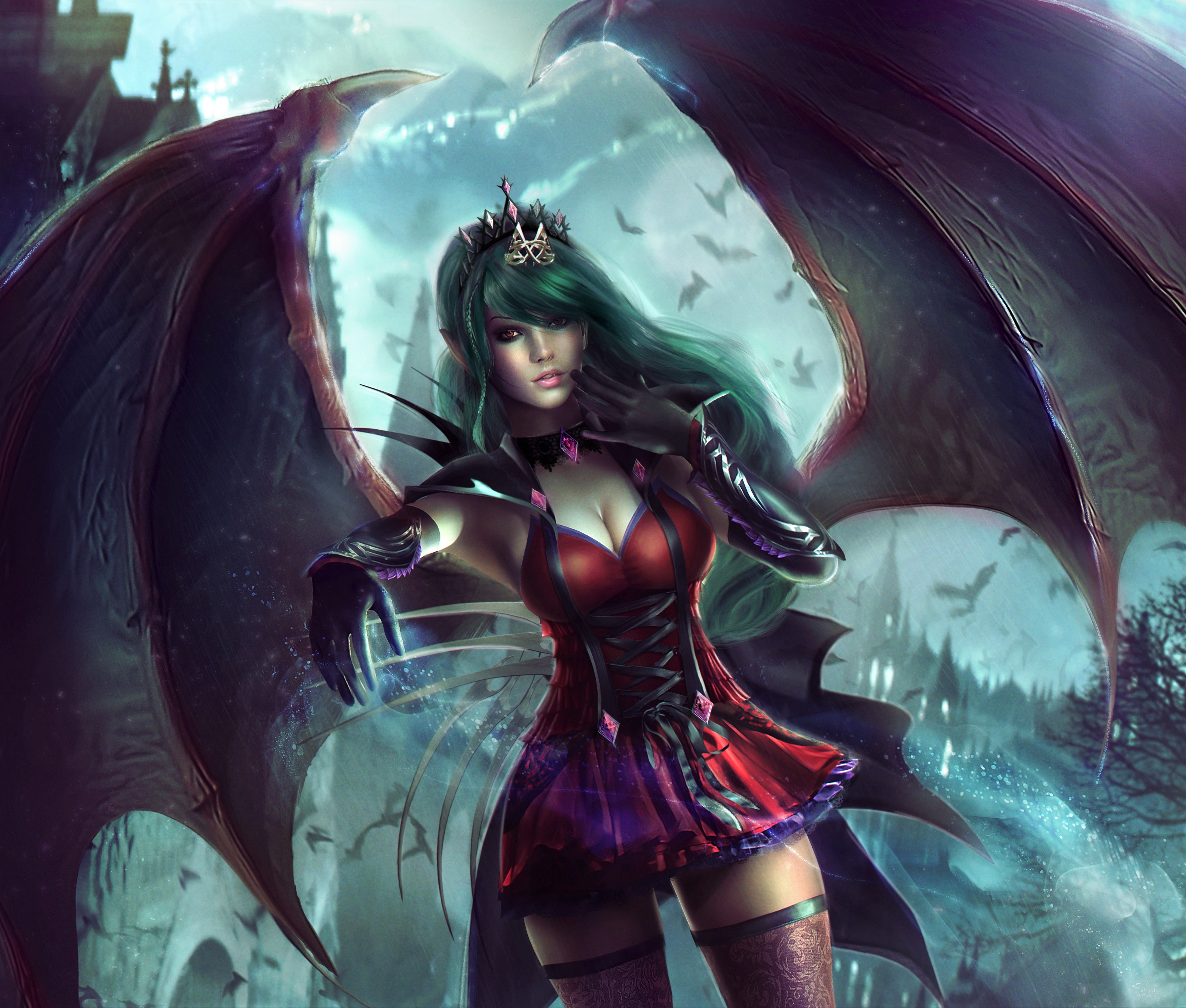 Oboi Vampir Art Illyustraciya Mificheskoe Sushestvo Anime Full Hd Hdtv 1080p 16 9 Besplatno Zastavka 1920x1080 Skachat Kartinki I Foto