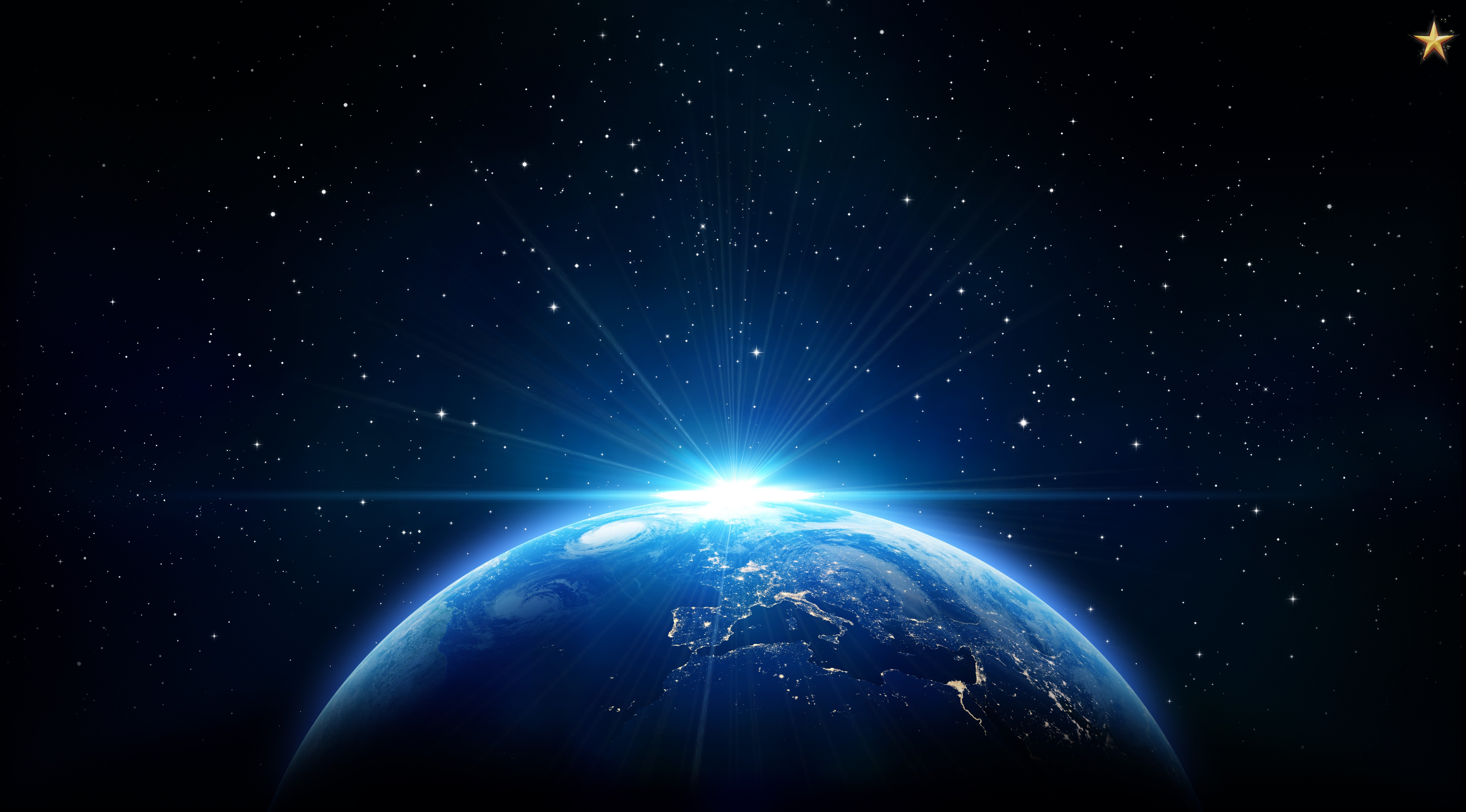 Обои земля, космос, космическое пространство, атмосфера ...