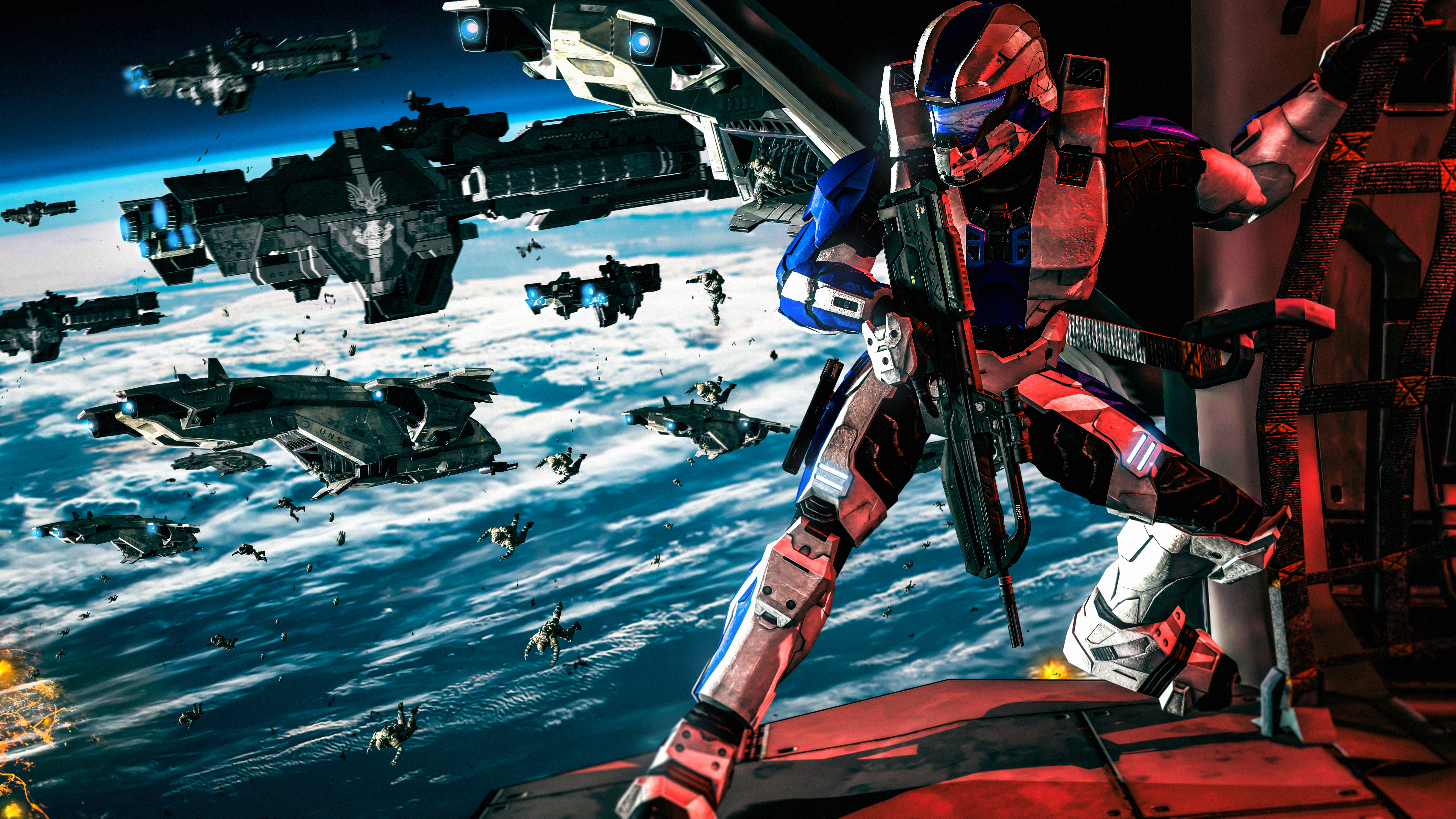 Обои меха, компьютерная игра, графический дизайн, космос ...