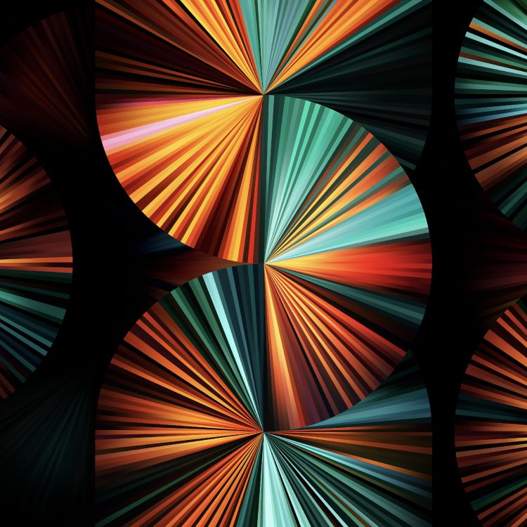 Обои Light green fan wallpaper for iPad Pro 12.9″ в разрешении 3208x3208