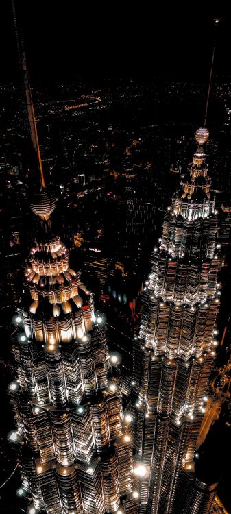 Обои башни-близнецы Петронас, wud concept sp зоопарк, небоскреб, здание, вышка в разрешении 1080x2400