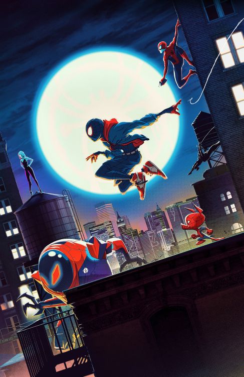 Обои Майлз Моралес, человек-паук, постер, печать плакатов на бумаге, комиксы Марвел в разрешении 1365x2100