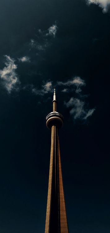 Обои облако, небоскреб, здание, вышка, флерон в разрешении 1421x3000