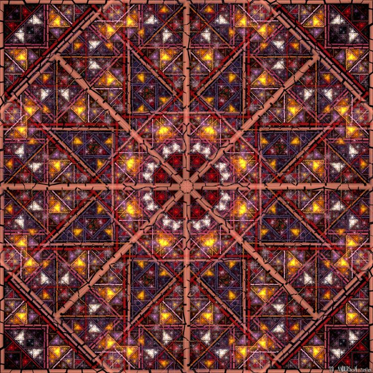 Обои узор, симметрия, коричневый цвет, дизайн, арт в разрешении 2400x2400