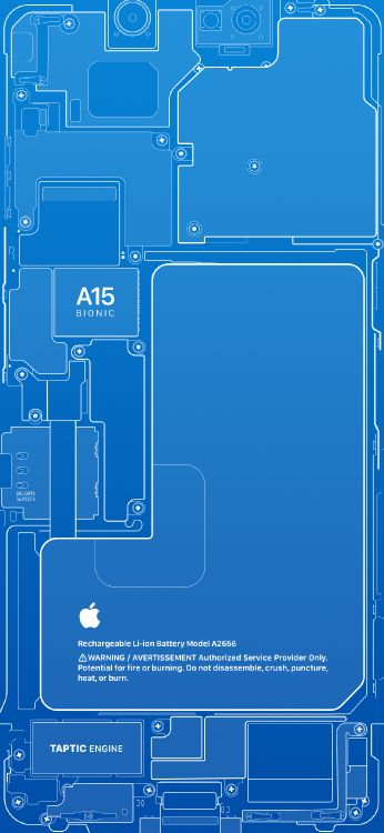 Обои яблоко, apple, iPhone, 15 бионических, параллель в разрешении 1170x2533
