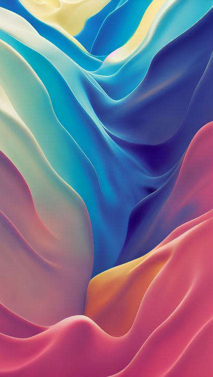 Обои Оранжевый цвет, природа, жидкий, арт, узор в разрешении 1700x3000