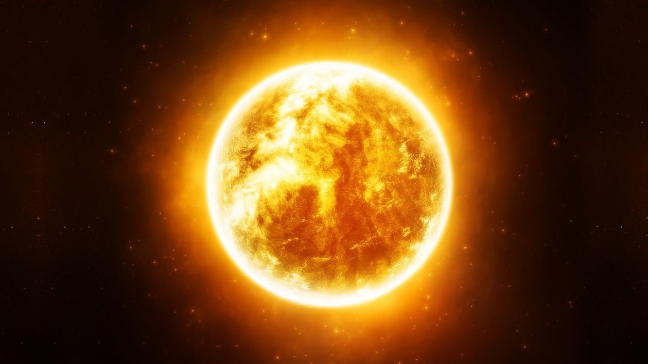 Обои земля, солнце, звезда, космическое пространство, атмосфера в разрешении 3840x2160