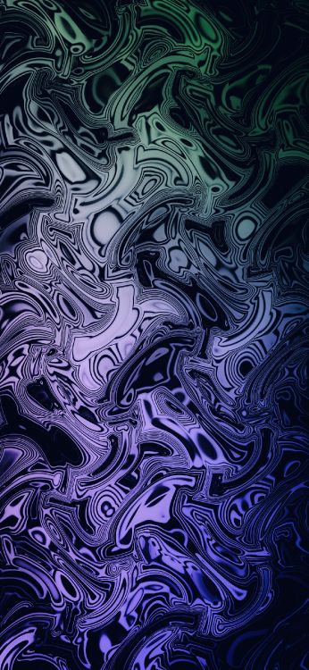 Обои яблоко, смартфон, лазурный, арт, Аква в разрешении 1284x2778