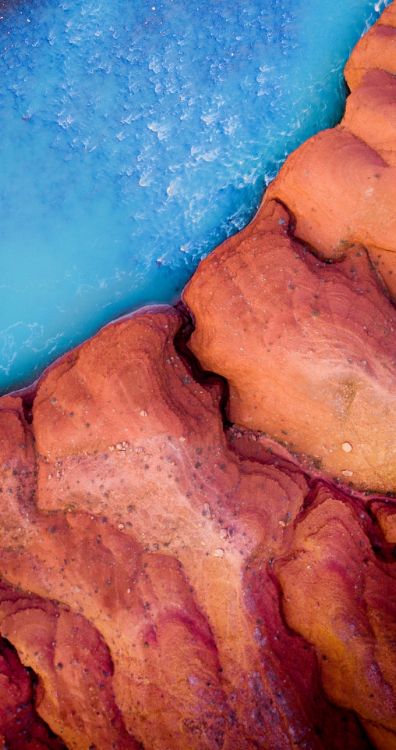 Обои древесина, синий, Оранжевый цвет, полутона и оттенки, пейзаж в разрешении 1475x2791